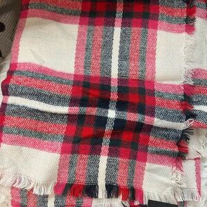 Express Plaid Fringe Scarf
